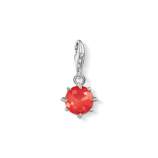 Thomas Sabo Anhänger Charm-Club Geburtsstein Juli 925 Sterling Silber Behandelte Bambuskoralle Zirkonia Rot 1787-809-10 Thomas, Sabo, Anhänger, Charm-Club, Geburtsstein, Juli, 925, Sterling, Silber, Behandelte, Bambuskoralle, Zirkonia, Rot, 1787-809-10, Zubehor, Ohrring, Schmuck