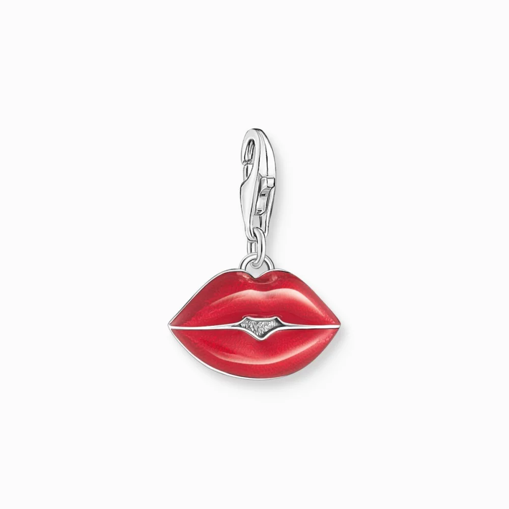 Thomas Sabo Anhänger Charm Club Kussmund Rot Silber 2068 664 10 Thomas Sabo Anhänger Charm Club Kussmund Rot Silber 2068 664 10