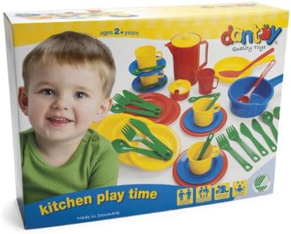 Dantoy 4223 Küchenspielset in Box - 42-teiliges Rollenspiel-Set für Kinder