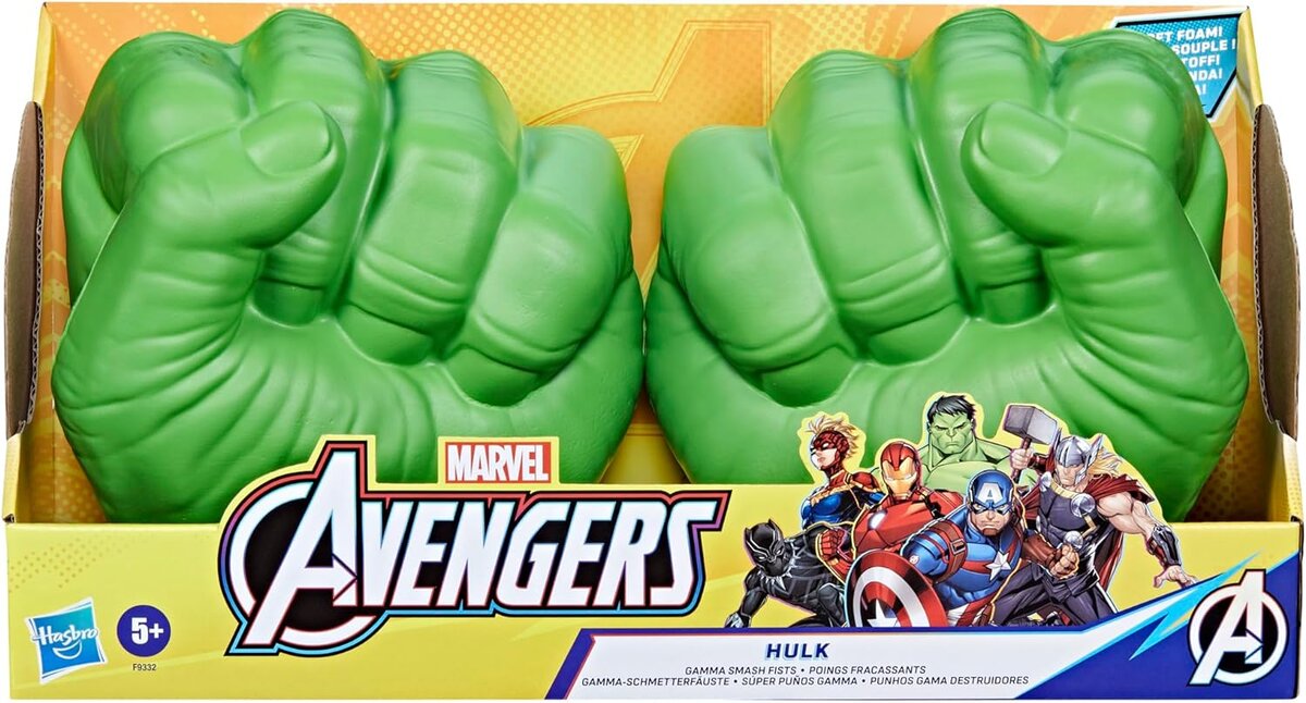 MARVEL Avengers Hulk Gamma-Schmetterfäuste Rollenspielzeug Bekleidung, Handschuh, Person, Baby