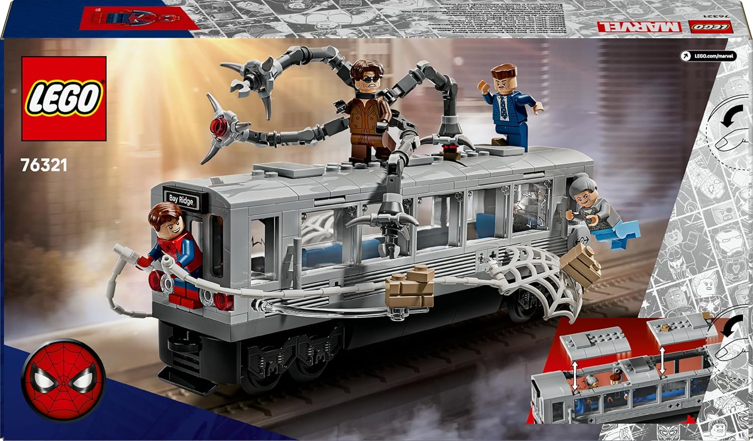 LEGO® MARVEL Super Heroes Spider-Man vs. Doc Ock im U-Bahn-Zug 76321