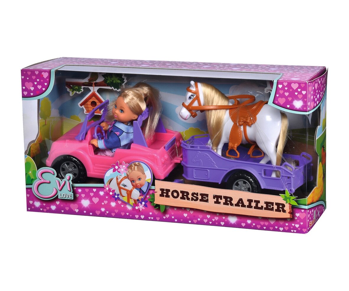 Evi LOVE Evi Horse Trailer 105737460 Evi, LOVE, Evi, Horse, Trailer, 105737460, Figur, Person, Puppe, Spielzeug, Rad