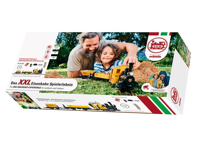 LGB L70503 Startset LGB Gartenbahn Baustellenzug LGB, L70503, Startset, LGB, Gartenbahn, Baustellenzug, Gras, Landwirtschaft, Mann, Person