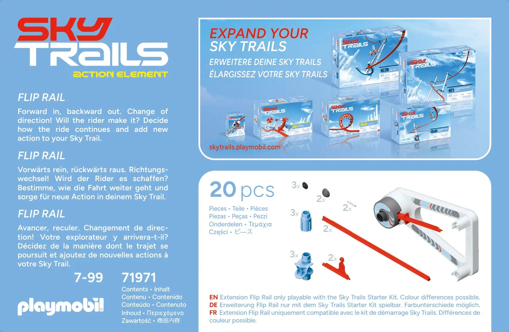 PLAYMOBIL 71971  Sky Trails: Flip Rail