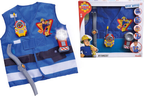 Fireman Sam Feuerwehrmann Rettungsset Bekleidung, Rettungsweste, Weste, Baby, Person
