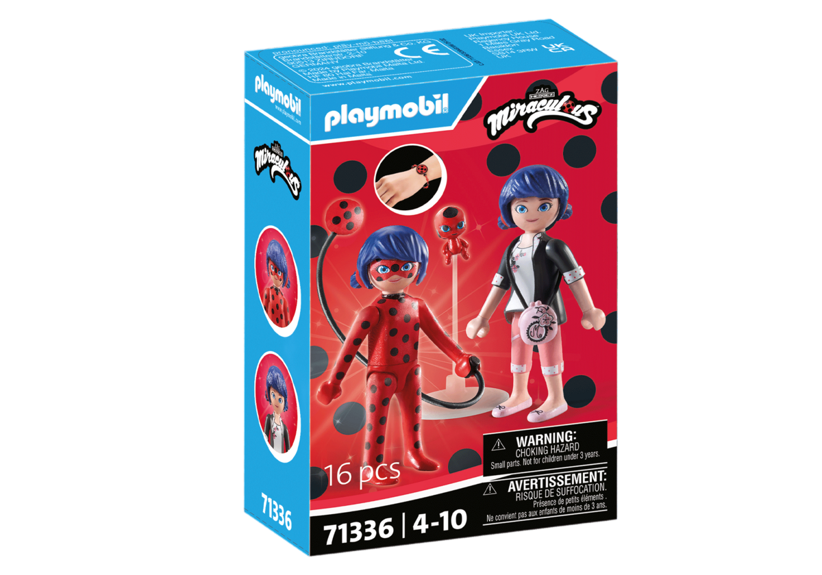 PLAYMOBIL, 71336, Miraculous, Marinette, &, Ladybug, Figur, Person, Puppe, Spielzeug, Gesicht