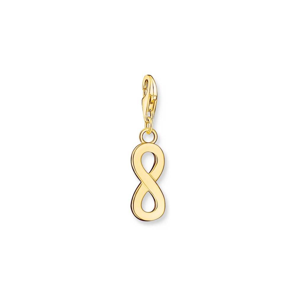 Thomas Sabo Anhänger Charm-Club-Club Silber Gelbgold 1990-413-39 Thomas, Sabo, Anhänger, Charm-Club-Club, Silber, Gelbgold, 1990-413-39, Zubehor, Ohrring, Schmuck