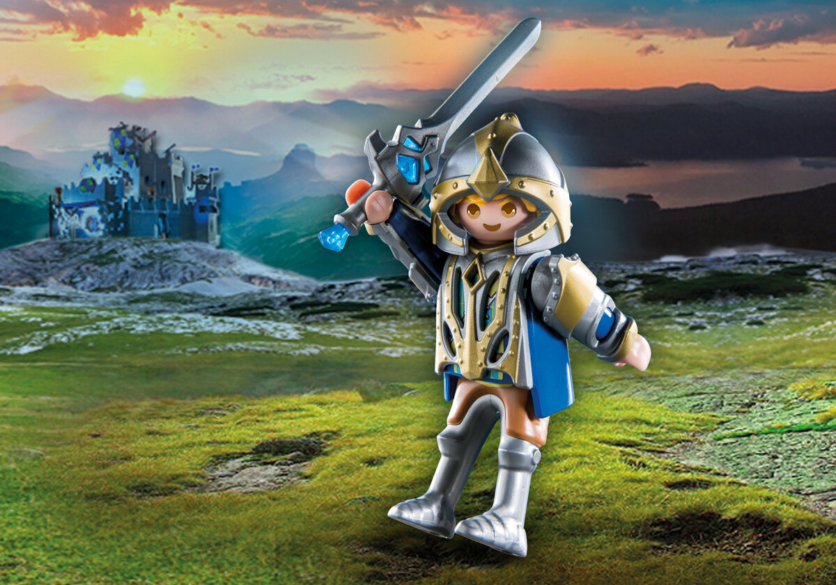 PLAYMOBIL 71301 Novelmore - Arwynn mit Invincibus Person, Gesicht, Kopf, Helm