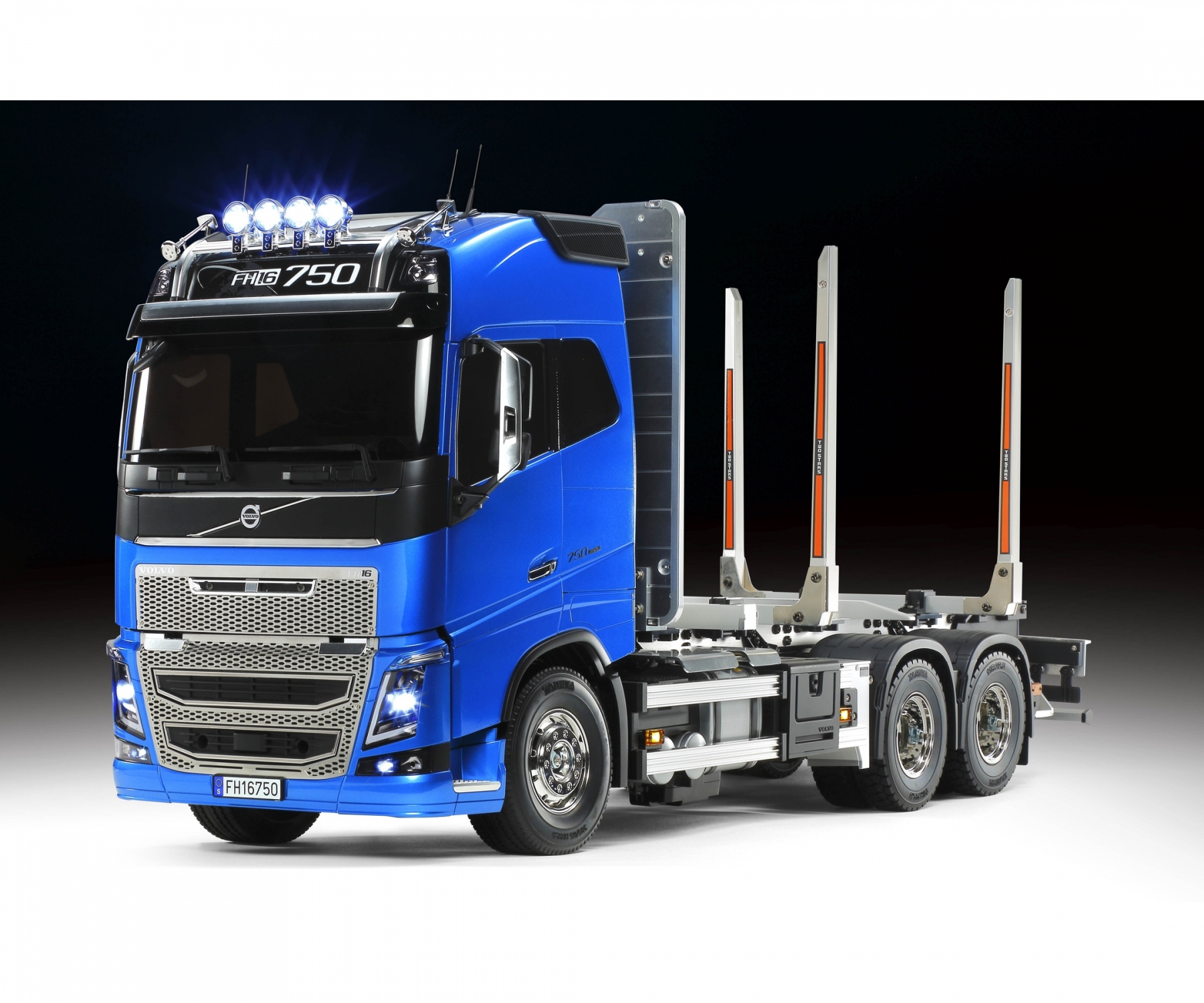 Tamiya RC Truck XB Volvo FH16 1:14  Holztransporter aufgebaut mit Fernsteuerung 300023805