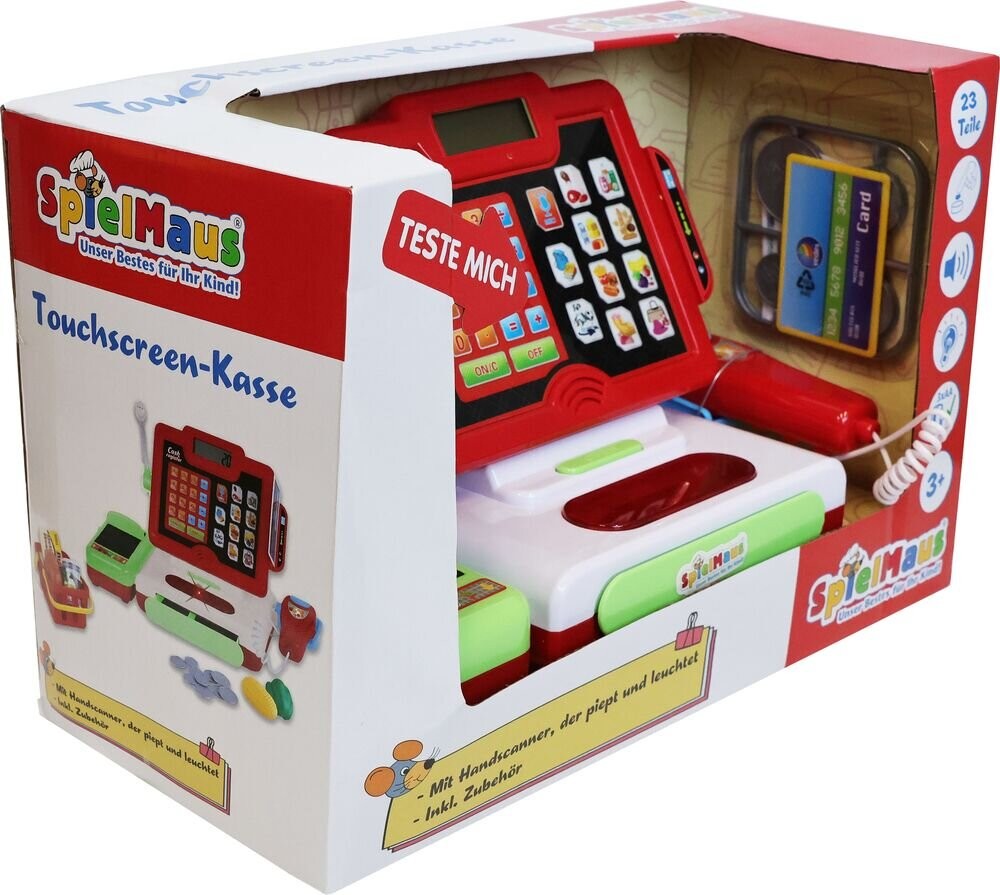 SpielMaus Küche Touchscreen-Kasse mit Zubehör Erste, Hilfe