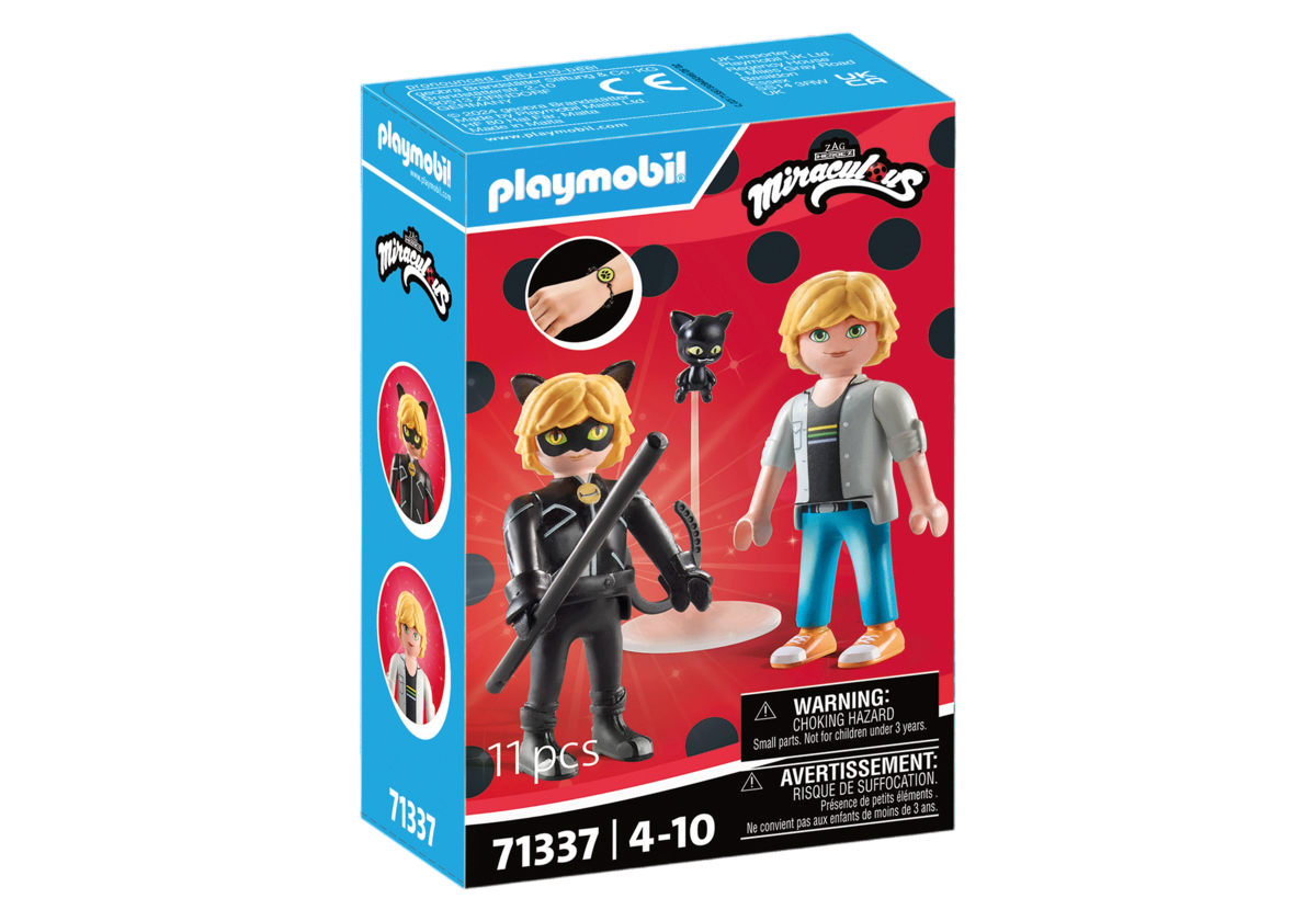 PLAYMOBIL, 71337, Miraculous, Adrien, &, Cat, Noir, Figur, Person, Gesicht, Kopf