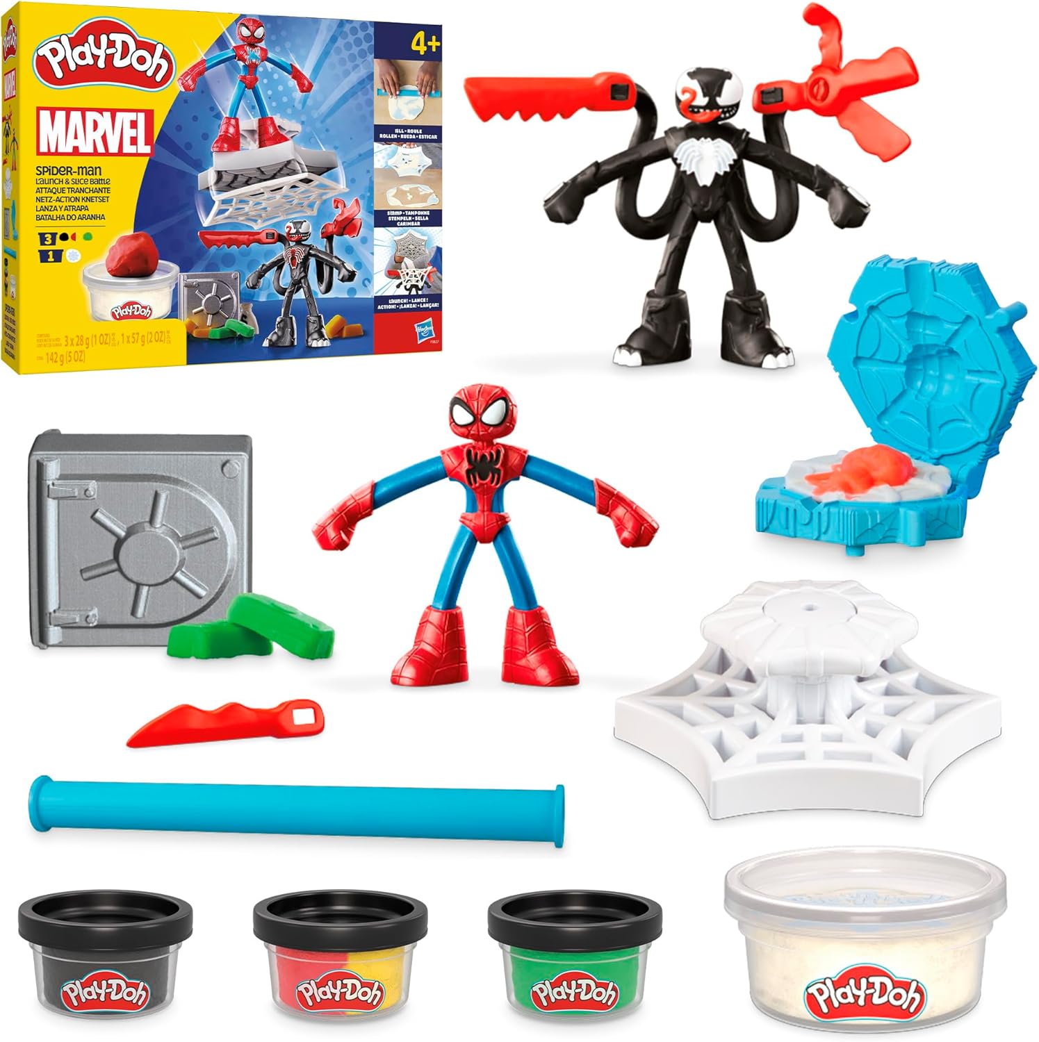 Play-Doh MARVEL Spider-Man Netz-Action Knetset Spielset