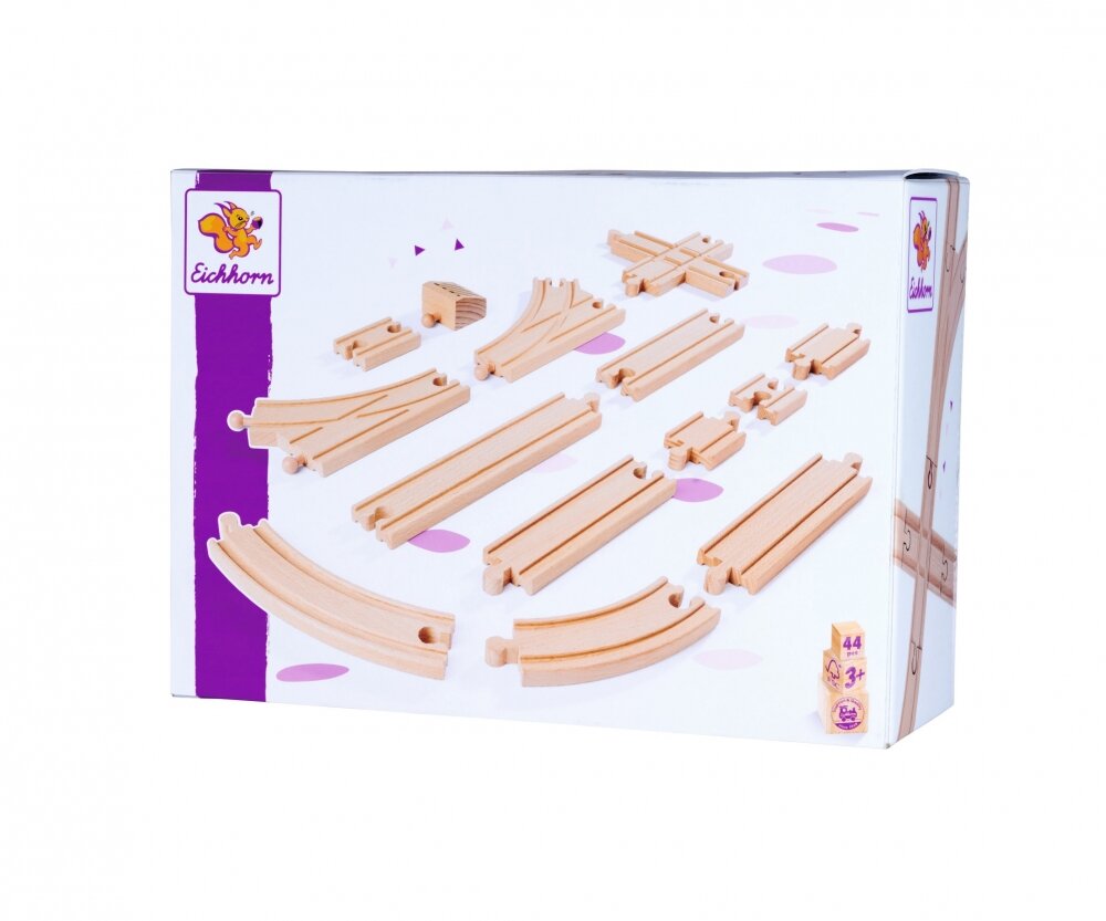 Eichhorn, Bahn, Großes, Schienensortiment, 100006405, Holz