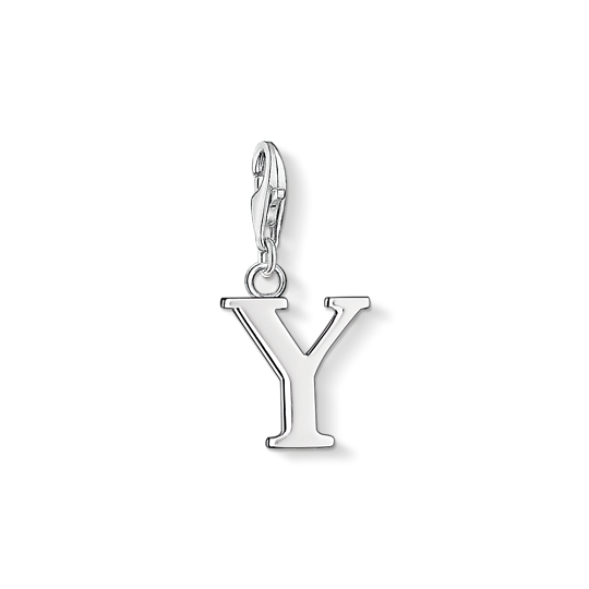 Thomas Sabo Anhänger Charm-Club Buchstabe Y 925 Sterling Silber Blank 0199-001-12 Thomas, Sabo, Anhänger, Charm-Club, Buchstabe, Y, 925, Sterling, Silber, Blank, 0199-001-12, Zubehor