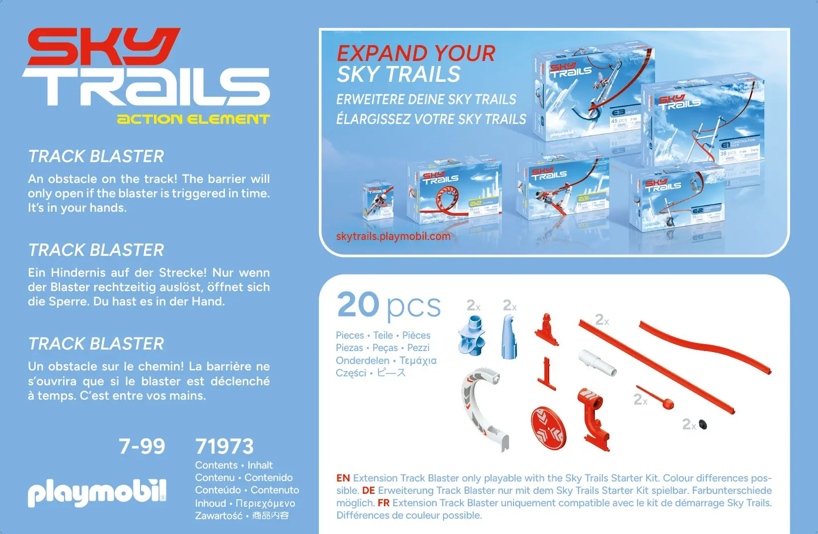 PLAYMOBIL 71973 Sky Trails: Track Blaster