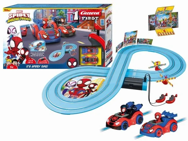 Carrera 20063049 – FIRST Spidey "It’s Spidey Time!" Rennbahn ab 3 Jahren