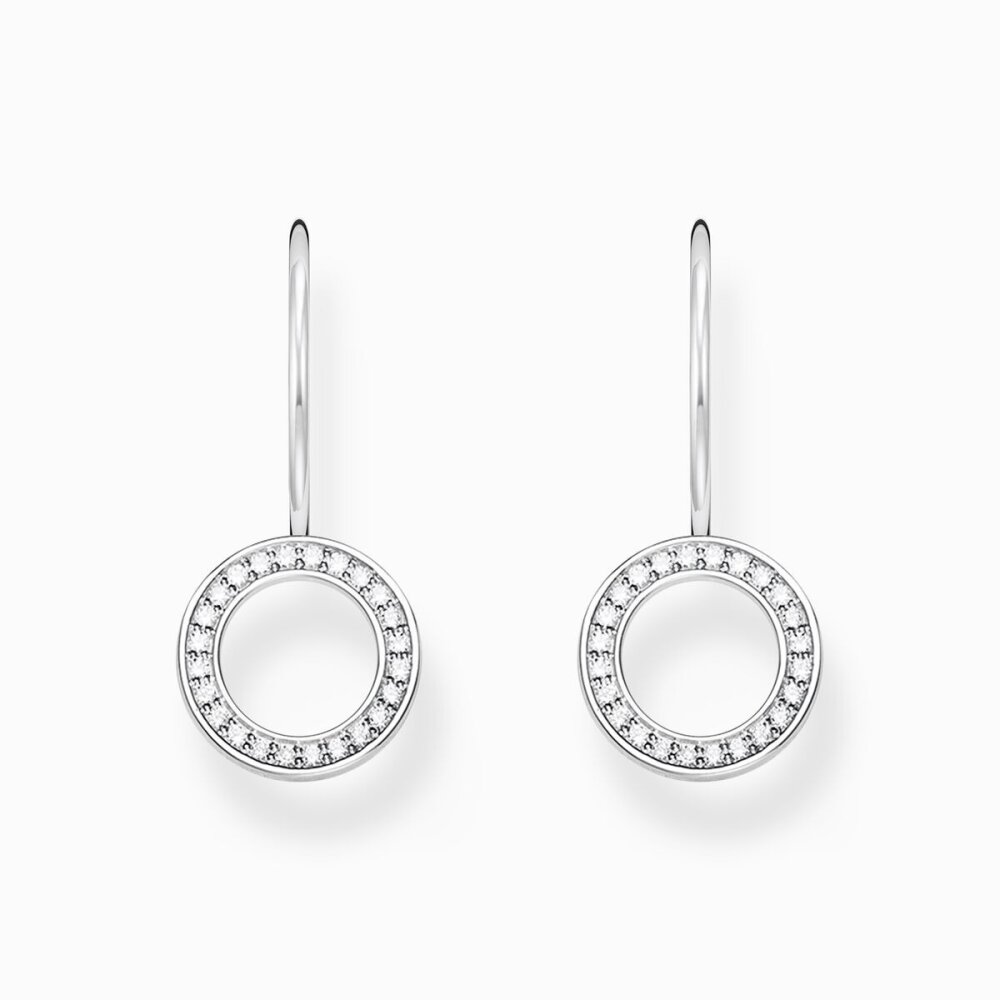 Thomas Sabo Ohrhänger Kreisform Steine Weiß Silber H2291-051-14 Thomas, Sabo, Ohrhänger, Kreisform, Steine, Weiß, Silber, H2291-051-14, Zubehor, Ohrring, Schmuck, Diamant, Edelstein