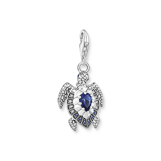 Thomas Sabo Anhänger Charm-Club Schildkröte Mit Blauen Steinen Thomas, Sabo, Anhänger, Charm-Club, Schildkröte, Mit, Blauen, Steinen, Zubehor, Ohrring, Schmuck, Edelstein
