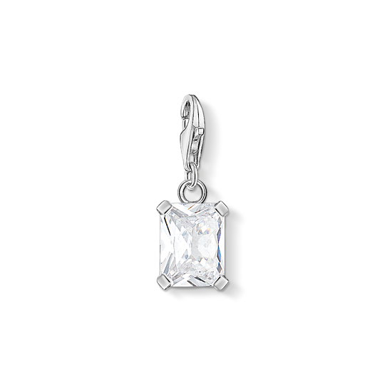 Thomas, Sabo, Anhänger, Charm-Club, 925, Sterling, Silber, Zirkonia, Weiß, 1849-051-14, Zubehor, Diamant, Edelstein, Schmuck