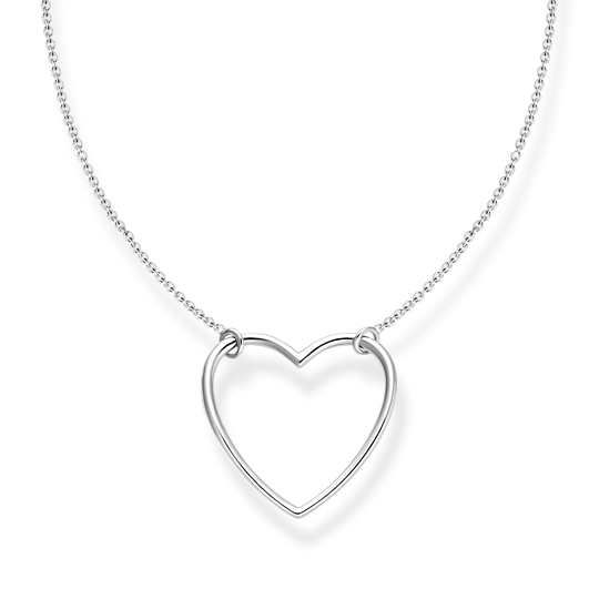 Thomas Sabo Kette Herz Silber Länge 45 Cm Thomas, Sabo, Kette, Herz, Silber, Länge, 45, Cm, Zubehor, Schmuck, Halskette