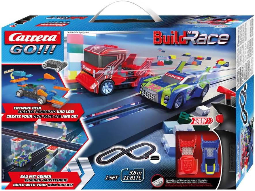 Carrera, GO!!!, Build'n, Race, RennstreckeBauen, Rennen, in, einem, Set, 20062529, Auto, Transport, Fahrzeug Carrera GO!!! Build'n Race RennstreckeBauen Rennen in einem Set 20062529