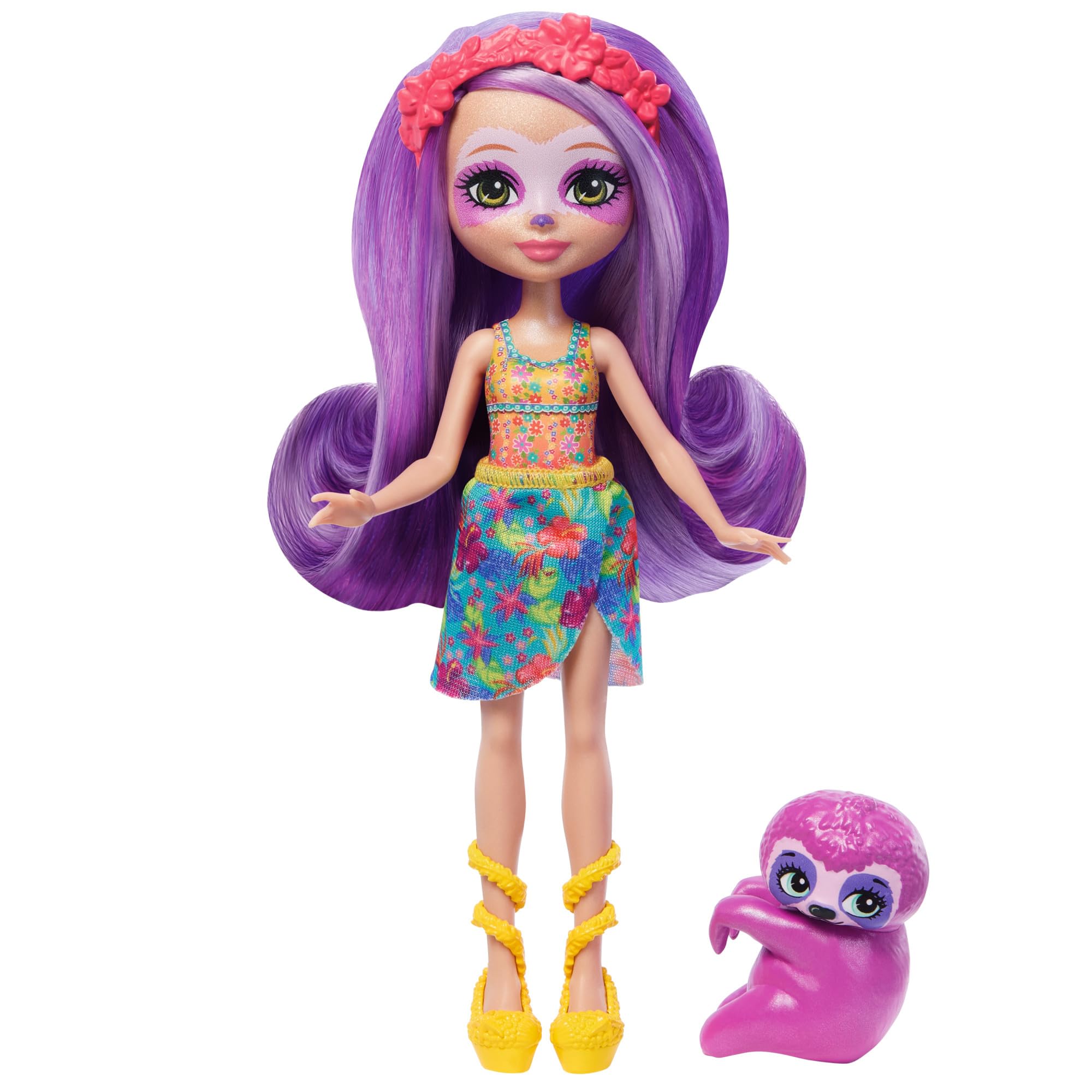 Mattel, Enchantimals, Sunshine, Beach, Sabindra, Sloth, Puppe, HRX82