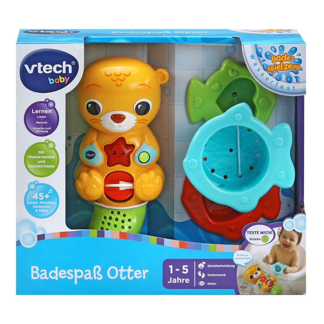 VTech_Badespaß_Otter_(80-562904), Spielzeug, Baby, Person, Gesicht, Kopf