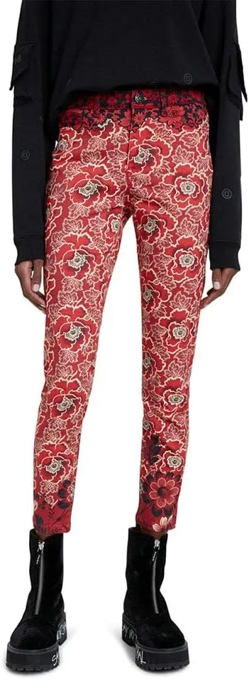 Desigual Damen Hose „Altea“ - Rot 20WWPN283007 GR. 40