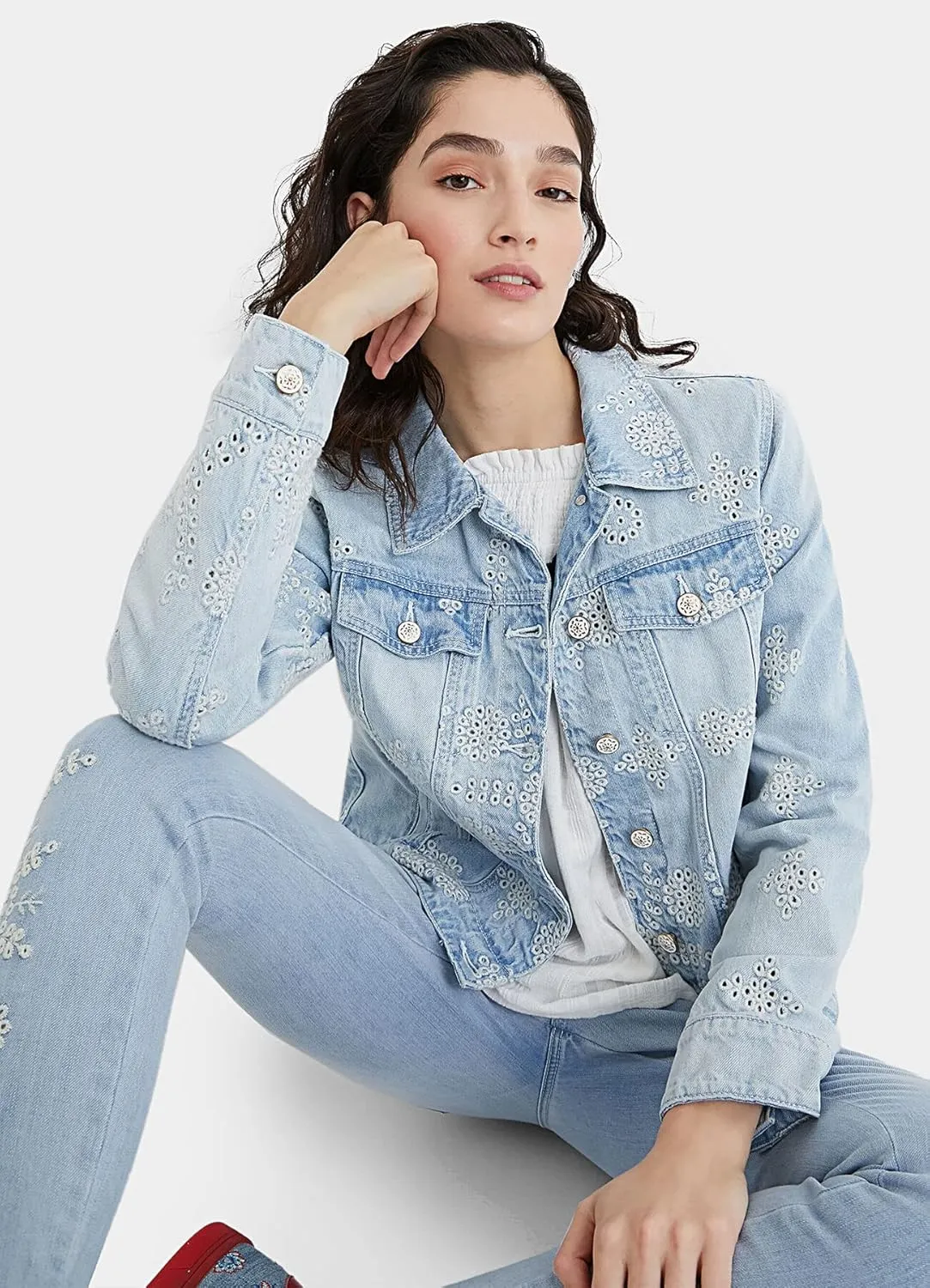 Desigual Damen Jeansjacke „Chaq Calm“ - Denim 21SWED155007 GR. 40