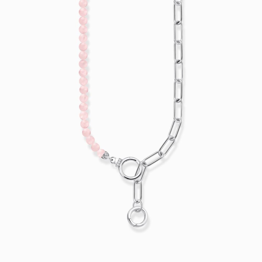 Thomas Sabo Kette Mit Collier Länge 47 Cm Glieder Rosa Silber KE2193-035-9-L45V Thomas, Sabo, Kette, Mit, Collier, Länge, 47, Cm, Glieder, Rosa, Silber, KE2193-035-9-L45V