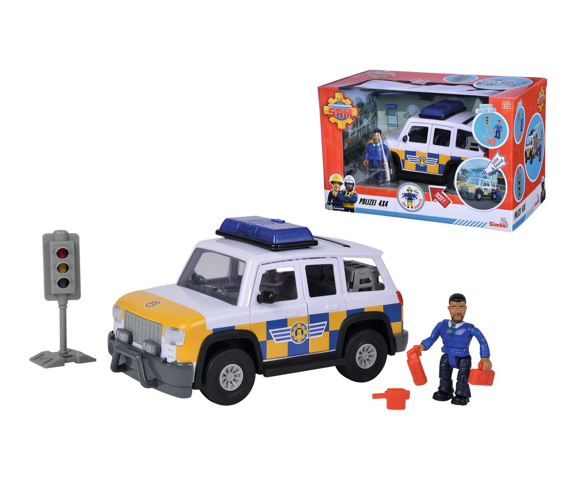 Sam Polizeiauto 4x4 mit Figur 109251096 Sam, Polizeiauto, 4x4, mit, Figur, 109251096, Auto, Transport, Fahrzeug, Person