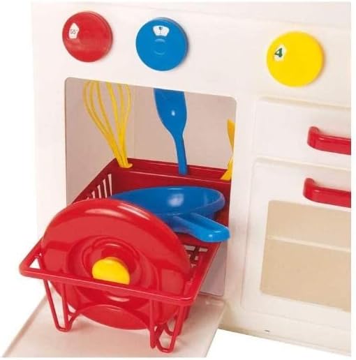 Dantoy 4240 Spielküche Weiß - Kinderküche mit Zubehör, H: 72 cm