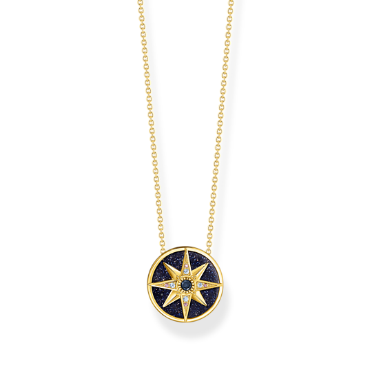 Thomas Sabo Kette Royalty Stern Mit Steine Gold Länge 45 Cm Thomas, Sabo, Kette, Royalty, Stern, Mit, Steine, Gold, Länge, 45, Cm, Zubehor, Anhänger, Schmuck, Halskette