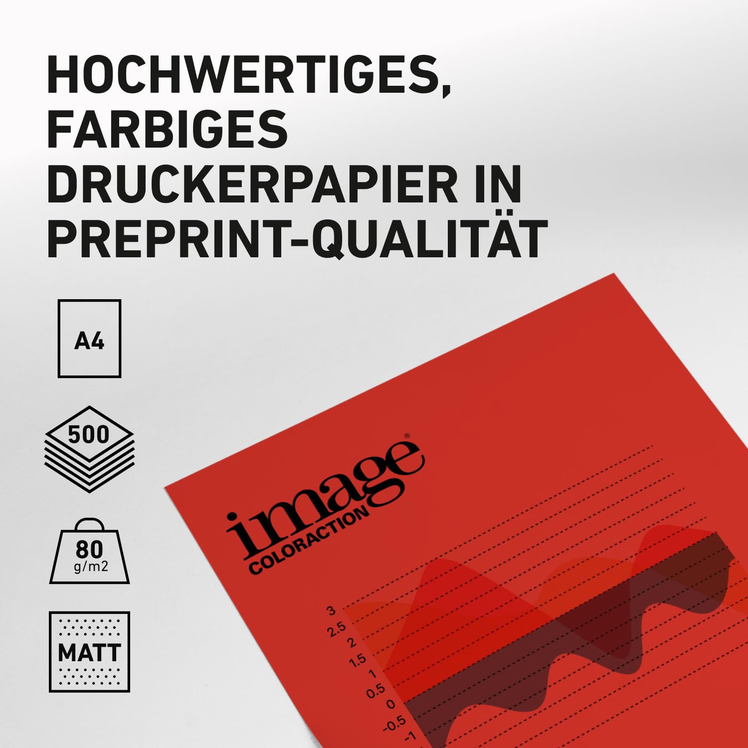 Antalis Kopierpapier image COLORACTION 80g/m² korallrot DIN A4