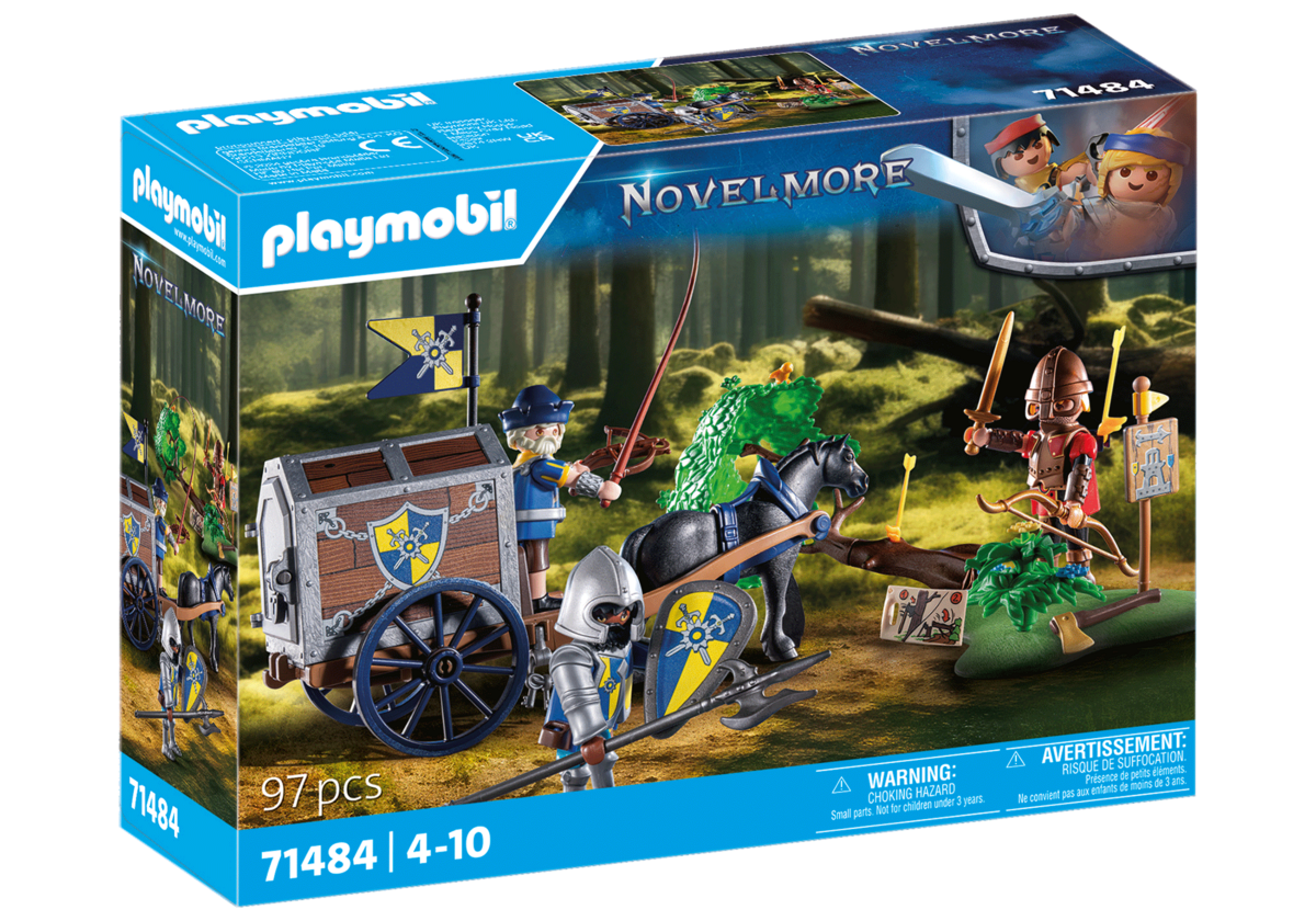 PLAYMOBIL, 71484, Überfall, auf, Transportwagen, Maschine, Sprach, Rad, Person