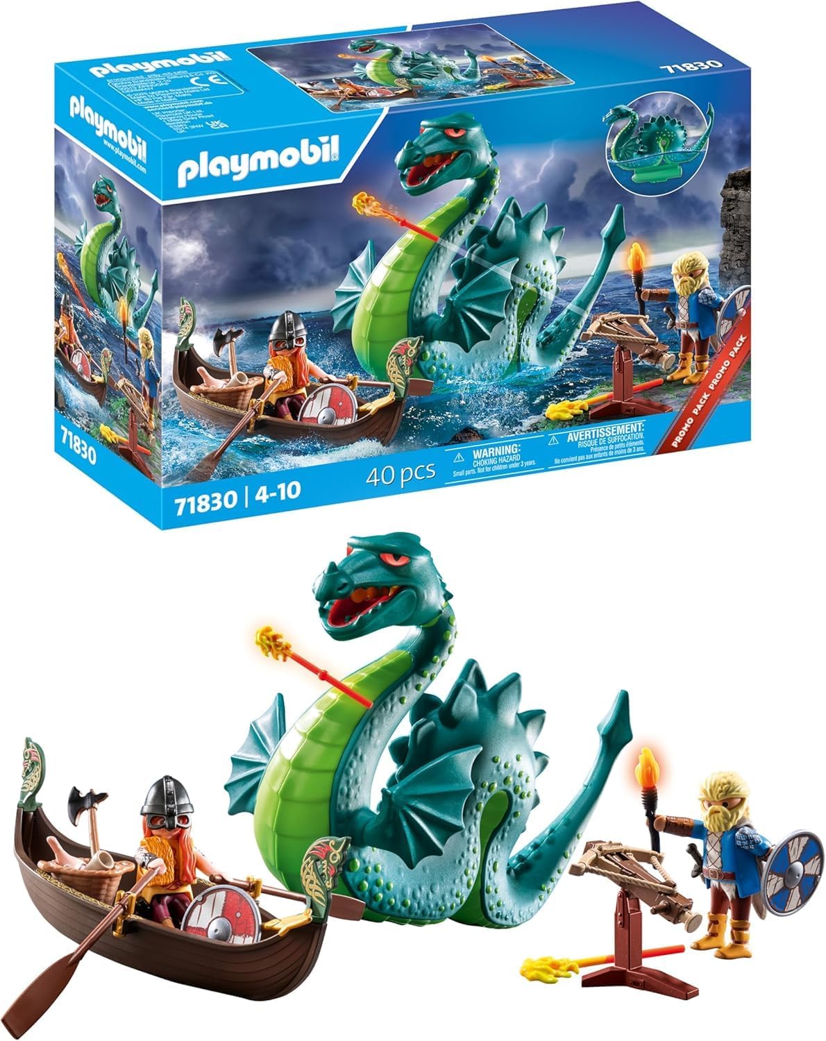 PLAYMOBIL 71830 Wikinger mit Seeungeheuer PLAYMOBIL, 71830, Wikinger, mit, Seeungeheuer