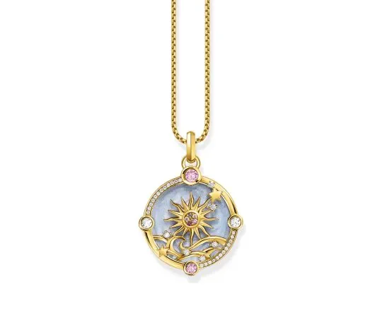 Thomas Sabo Kette Mit Anhänger Mit Sonne Länge 45 Cm Gold PE960-471-1 Thomas, Sabo, Kette, Mit, Anhänger, Mit, Sonne, Länge, 45, Cm, Gold, PE960-471-1
