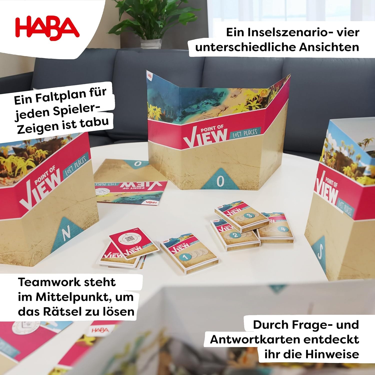 HABA Point of View: Lost Places – Kooperatives Rätselspiel für 2–8 Spieler ab 10 Jahren