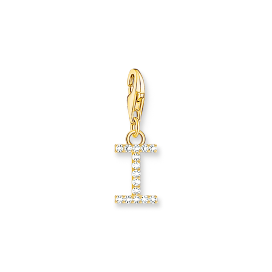 Thomas Sabo Anhänger Charm-Club Buchstabe I Vergoldet Gelbgold Zirkonia Weiß 1972-414-14 Thomas, Sabo, Anhänger, Charm-Club, Buchstabe, I, Vergoldet, Gelbgold, Zirkonia, Weiß, 1972-414-14, Zubehor