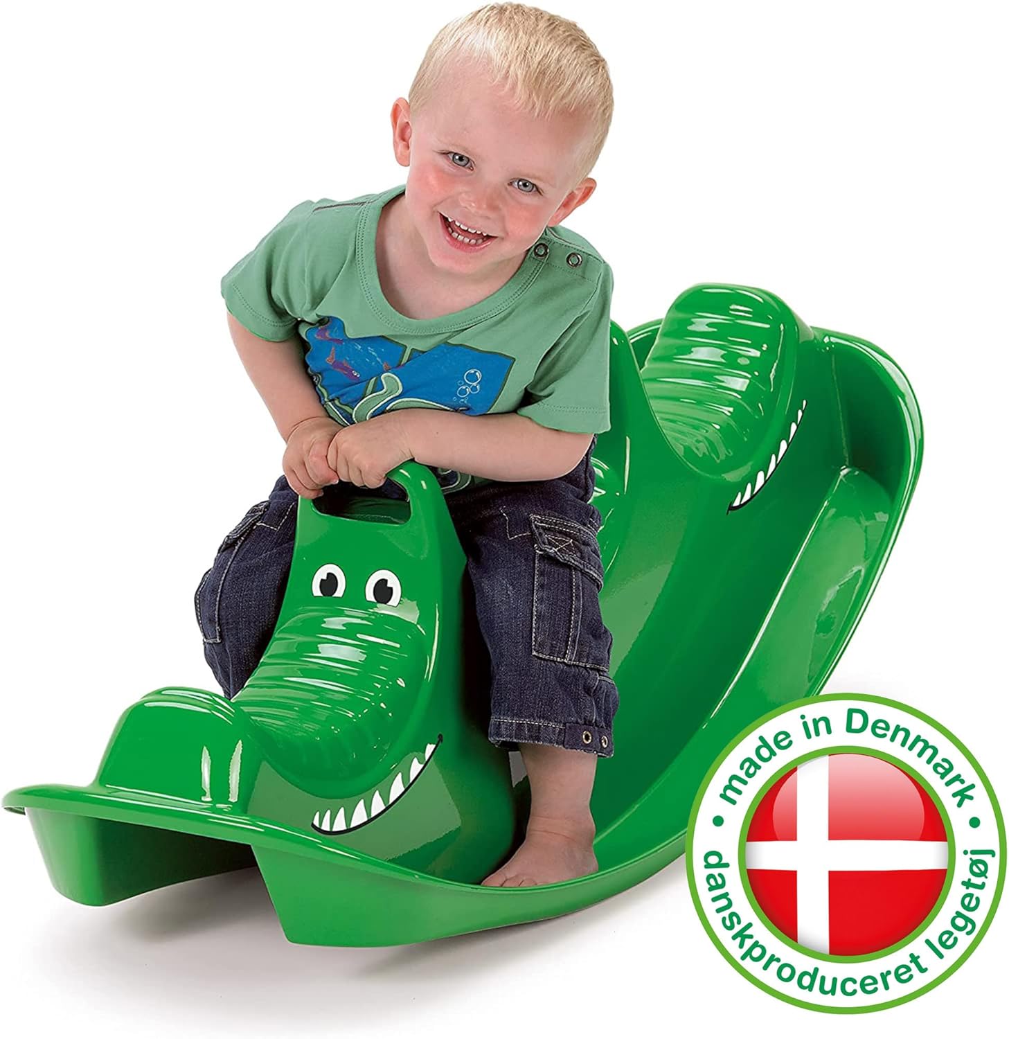 Dantoy 6721 Kinderschaukel Krokodil - Wippe für 1-3 Kinder, L: 101 cm Dantoy 6721 Kinderschaukel Krokodil - Wippe für 1-3 Kinder, L: 101 cm
