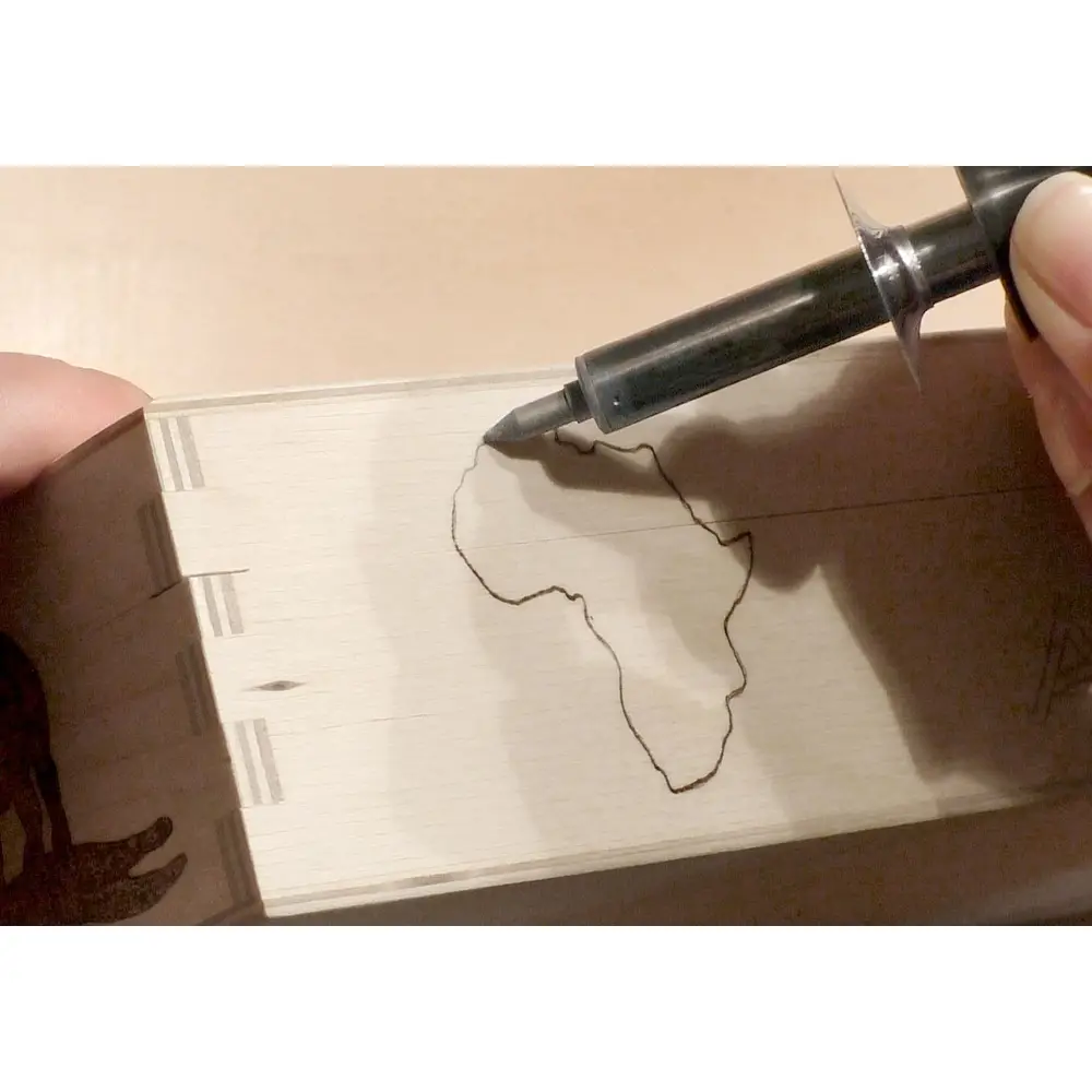 PEBARO Bastelset Brandmalerei Brandmal-Geschenk-Set inkl. Holz