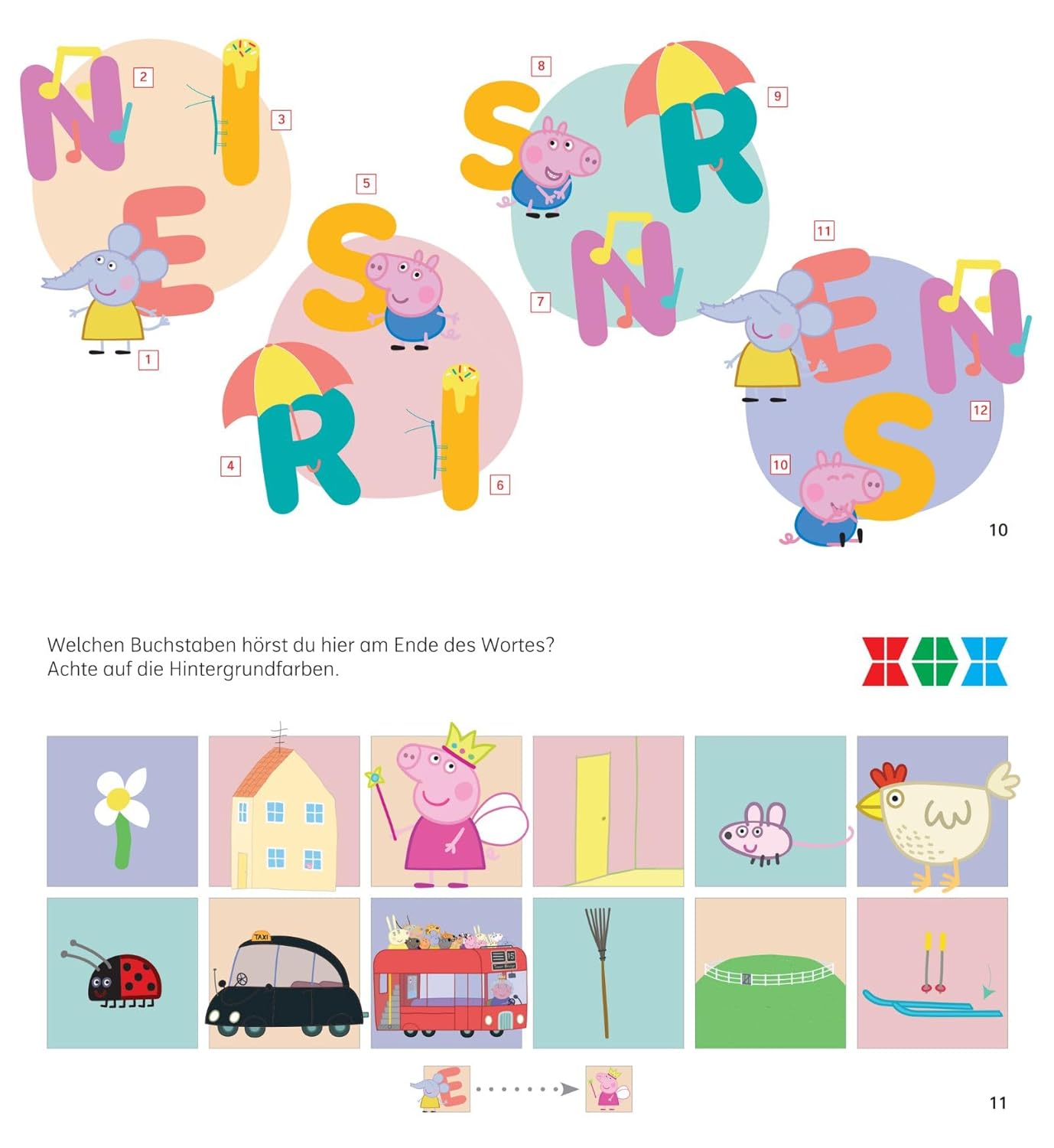 miniLÜK-Set Buchstabieren und zählen mit Peppa Pig