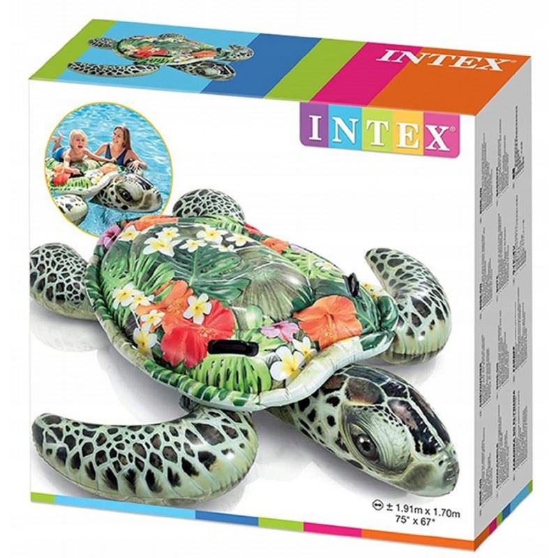 Intex Wellenreittier Schildkröte, 191x170cm, ab 3 Jahren