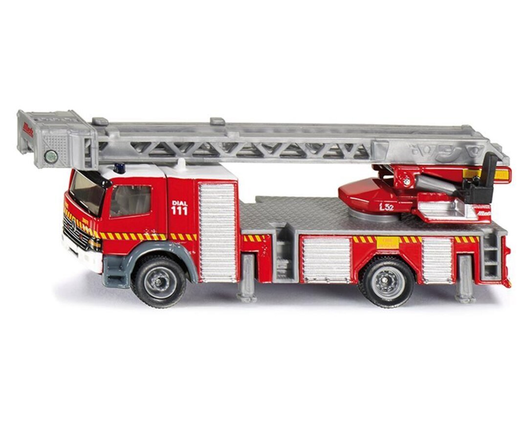 Siku_Feuerwehrdrehleiter, Maschine, Rad, Fahrzeug, Lastwagen, Feuerwehrauto
