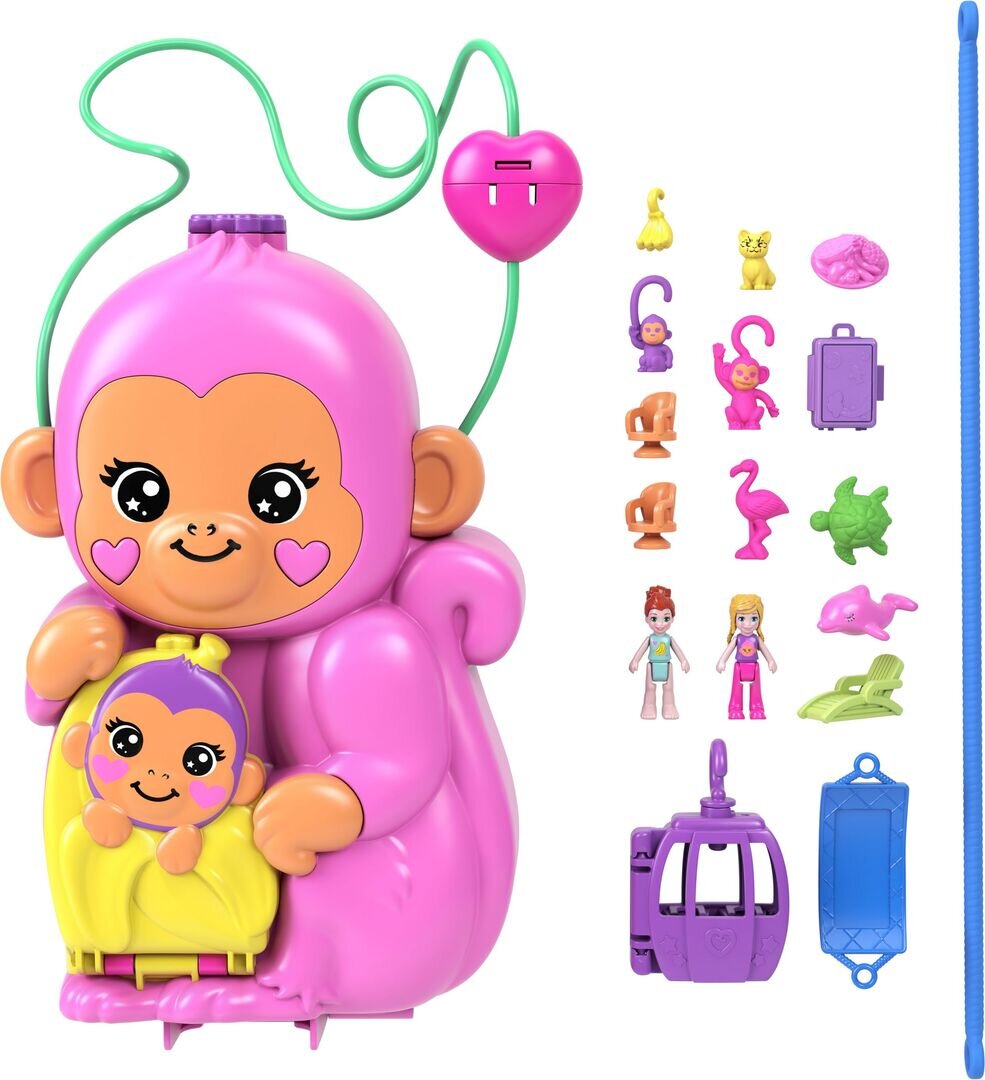 Polly Pocket Affenmama und Baby Polly, Pocket, Affenmama, und, Baby
