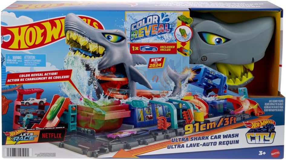 Hot Wheels City Ultimative Hai Auto-Waschanlage